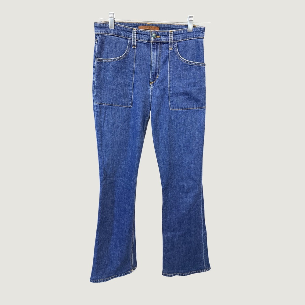 Joe's Jeans Vaile Flare Jeans Womens 29 Blue High Rise Patch Pocket Denim